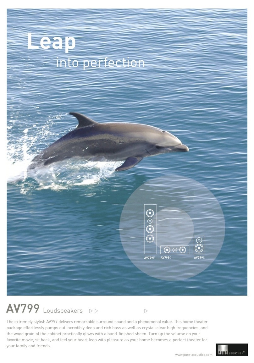 Pure Acoustics AV799 C brochure
