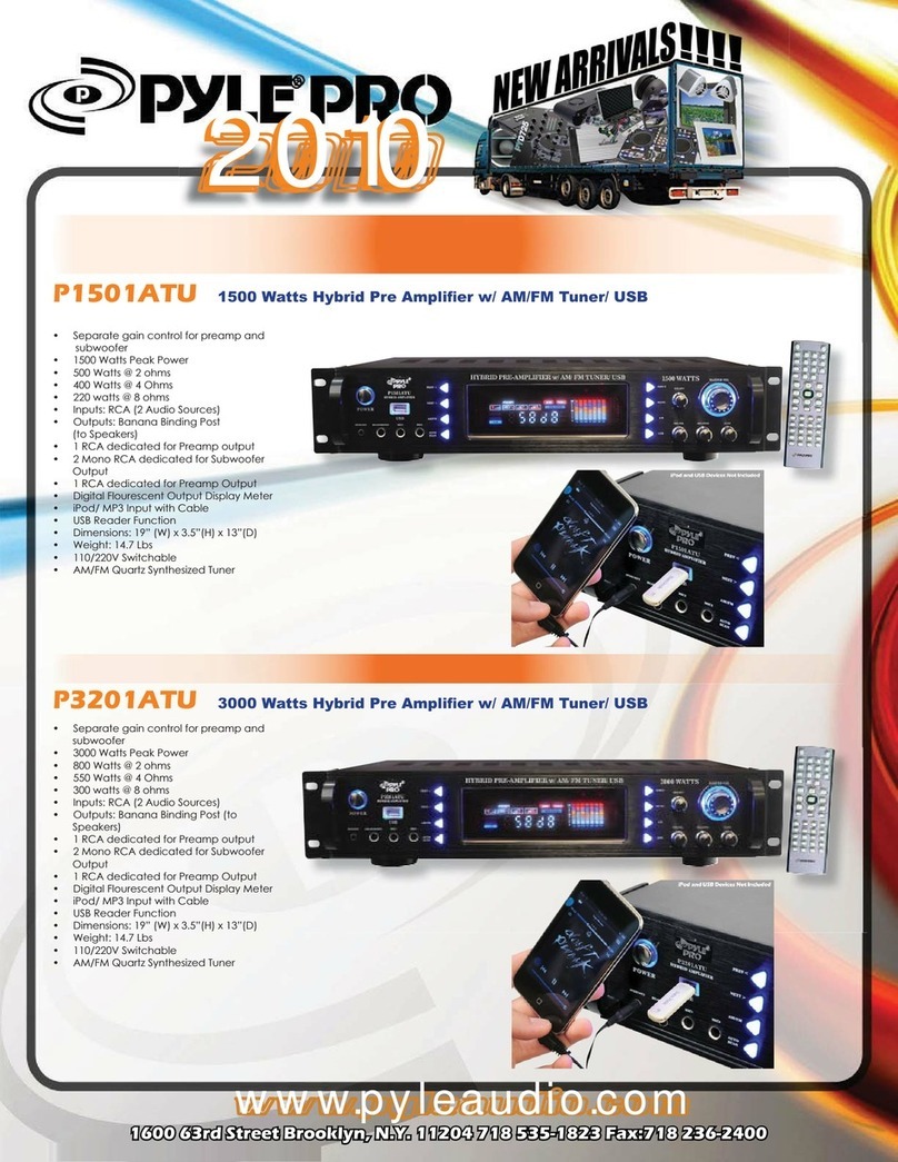 Pyle Pro P1501ATU User manual Pyle Pro P1501ATU User manual