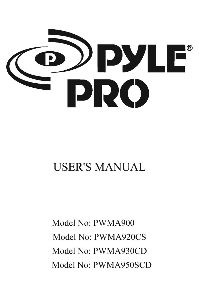 Pyle Pro PWMA900 user manual