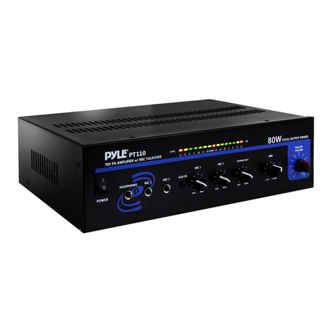 Pyle Pro PT110 user guide