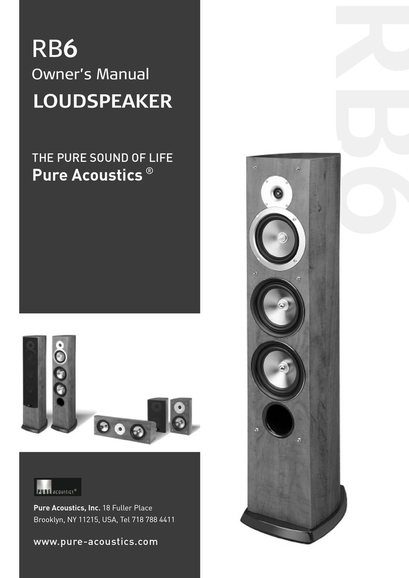 Pure Acoustics RB-6C User manual Pure Acoustics RB-6C User manual