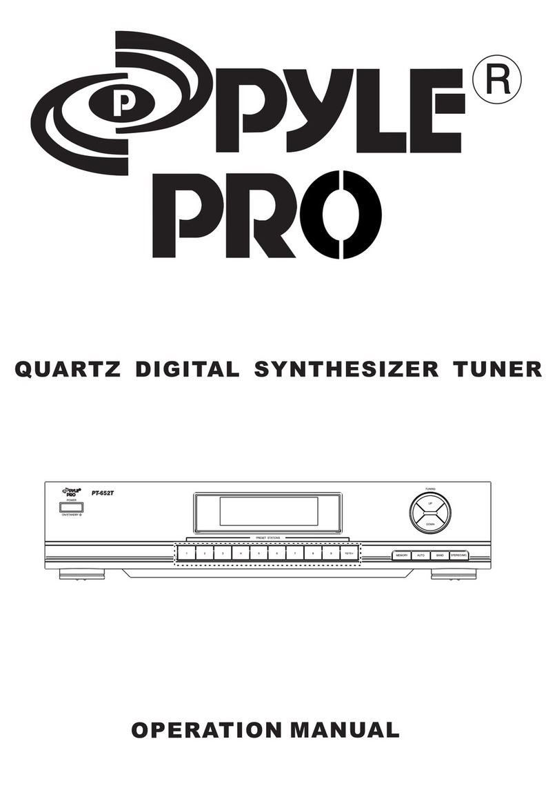 Pyle Pro PT652T Operation manual