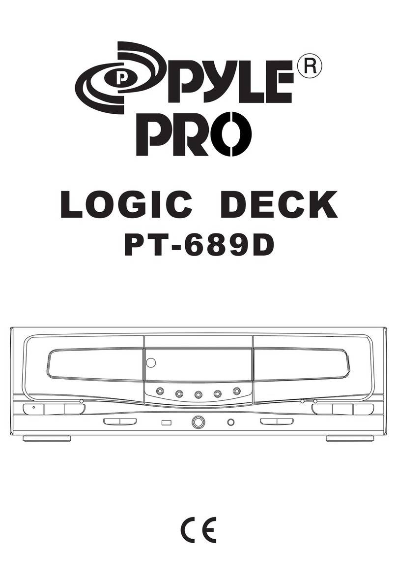 Pyle Pro PT-689D User manual