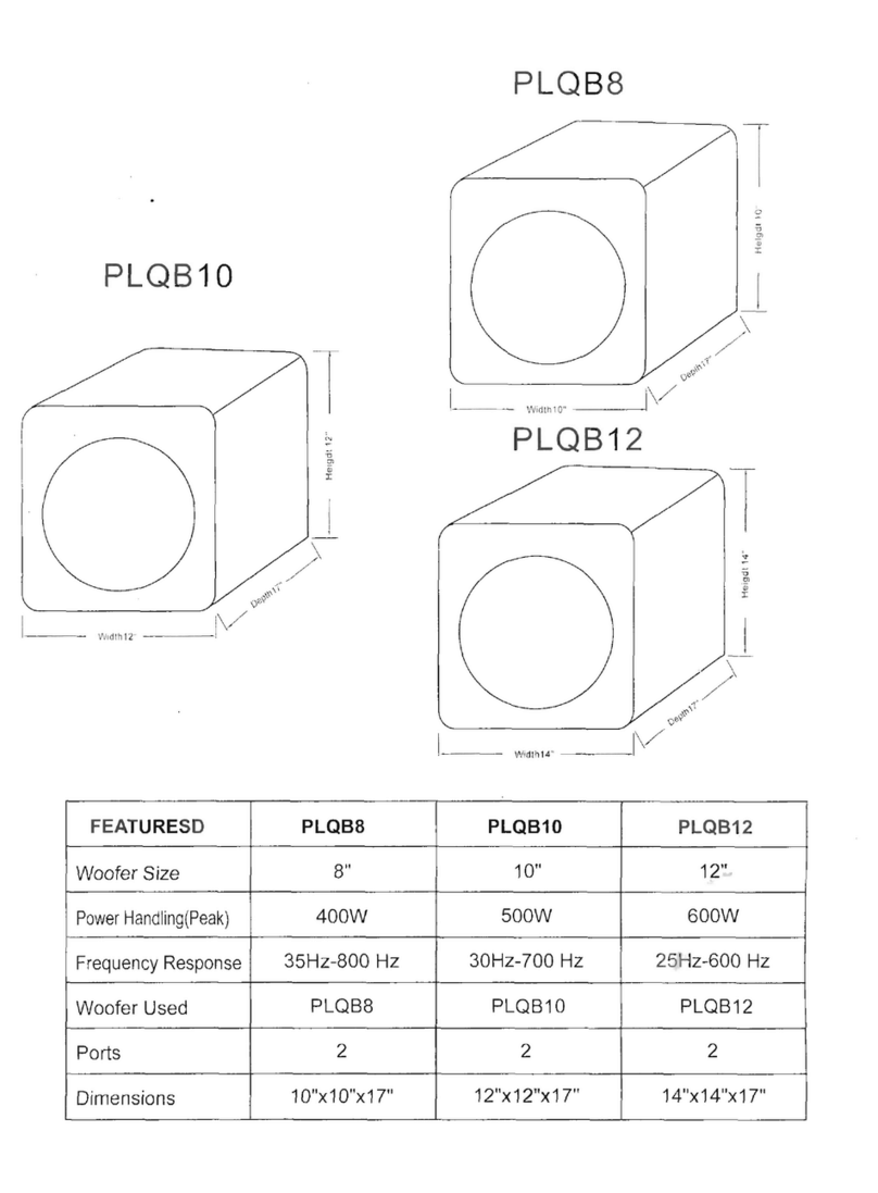 Pyle PLQB10 User manual