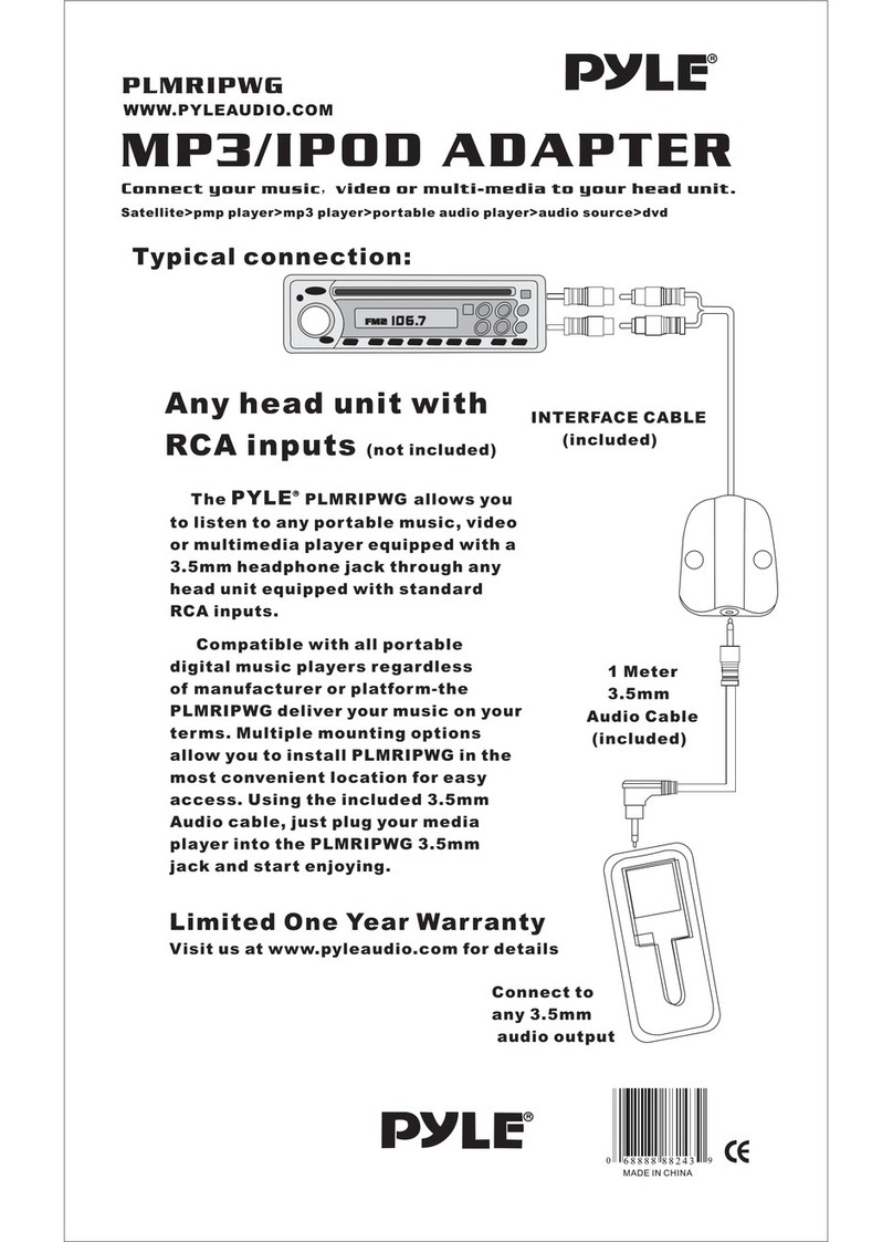 Pyle PLMRIPWG User manual