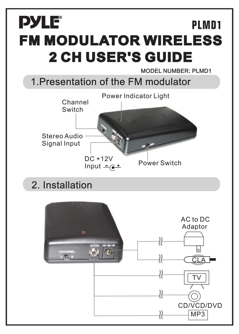Pyle PLMD1 User manual