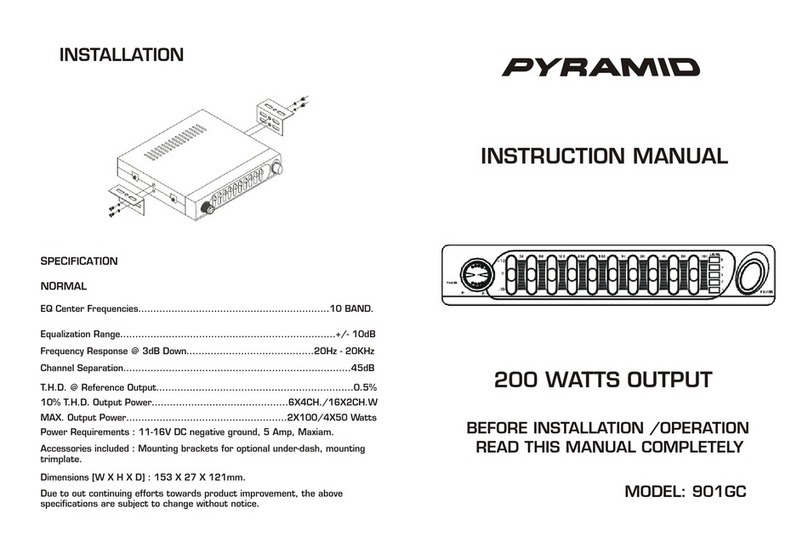 Pyramid 901GC instruction manual