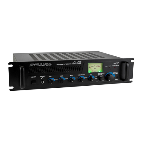 Pyramid Gold Series PA-305 owner's manual