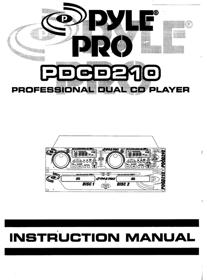 Pyle Pro PDCD210 User manual