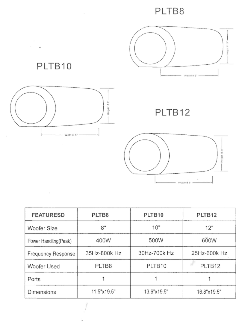 Pyle PLTB8 User manual