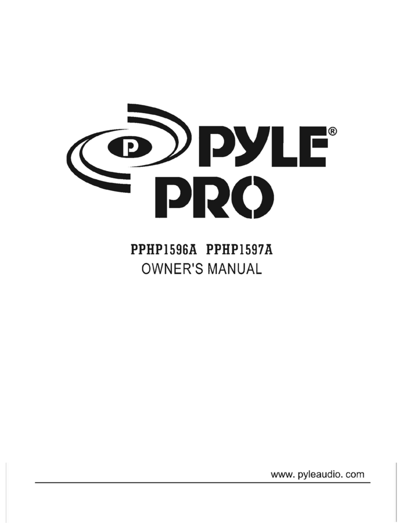 Pyle Pro PPHP1596A owner's manual