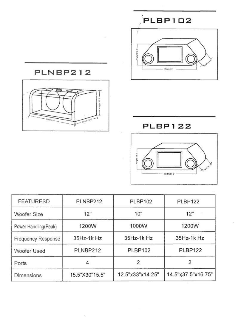 Pyle PLBP102 Specifications