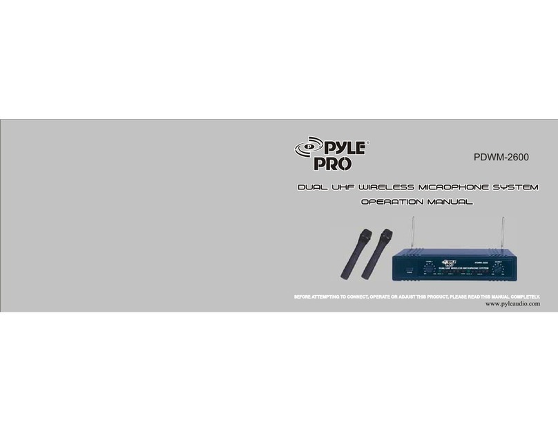 Pyle Pro PDWM-2600 User manual Pyle Pro PDWM-2600 User manual
