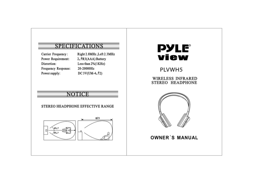 Pyle view PLVWH5 User manual