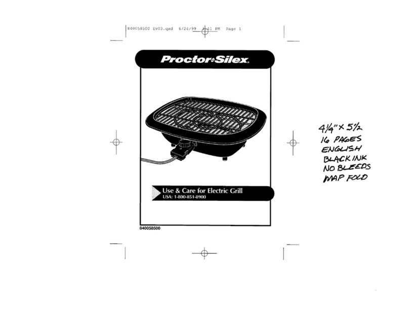 Proctor-Silex 31516 Use & care guide