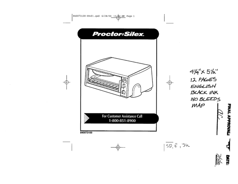 Proctor-Silex 30005 User manual