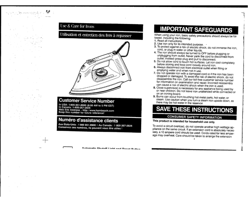 Proctor-Silex 17152 Use & care guide