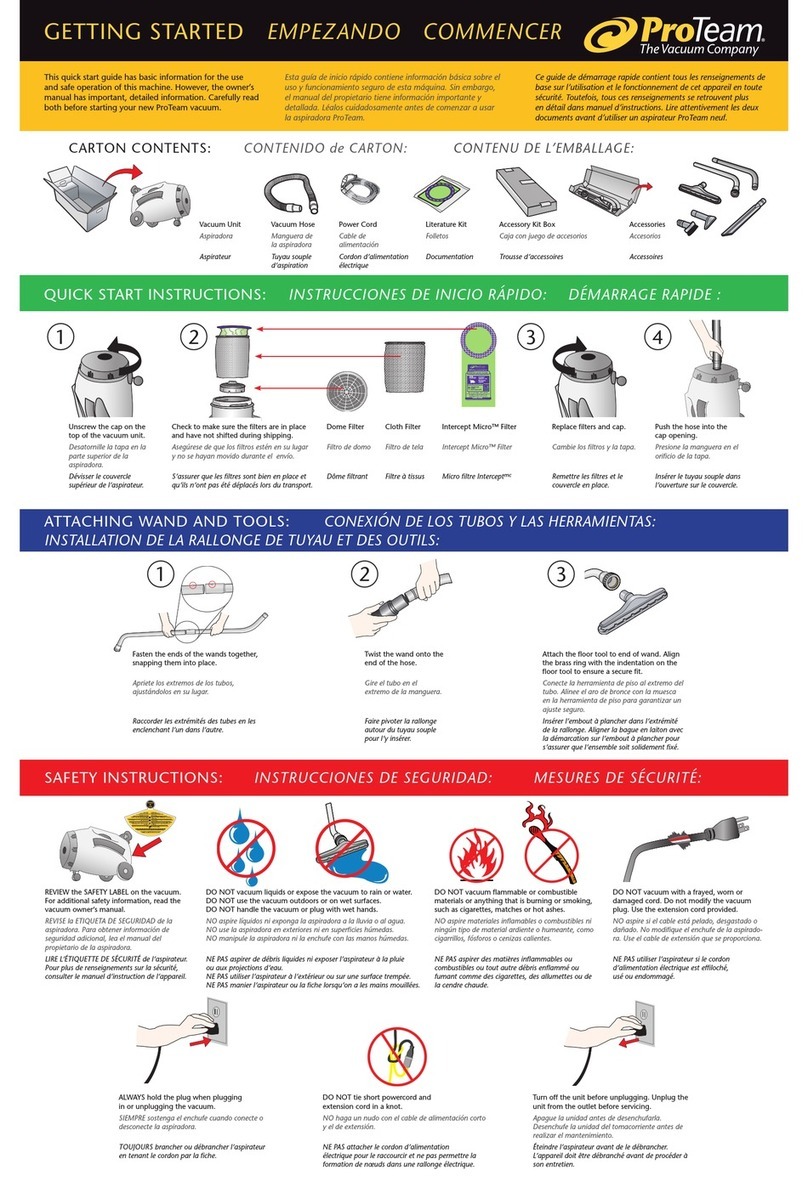 Pro-Team ProClean Getting started guide