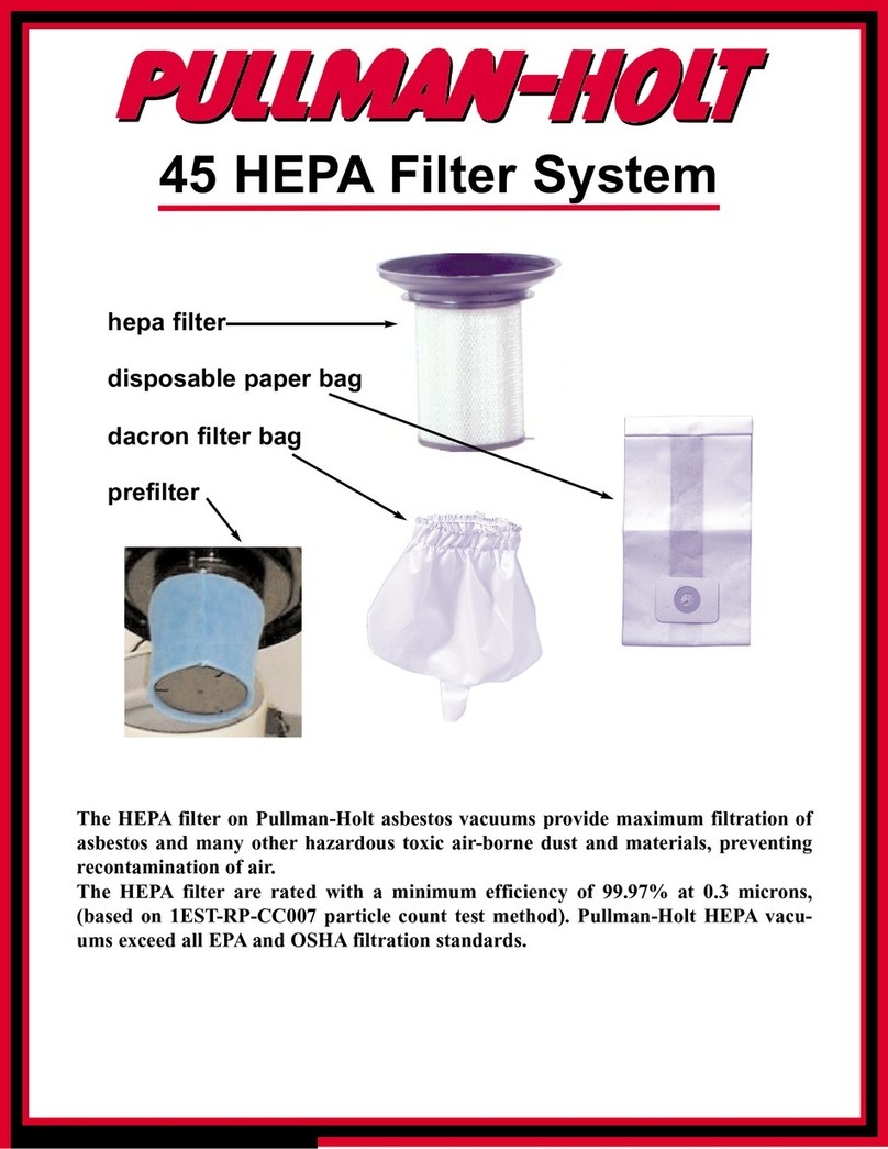 Pullman Holt 45 HEPA supplementary guide