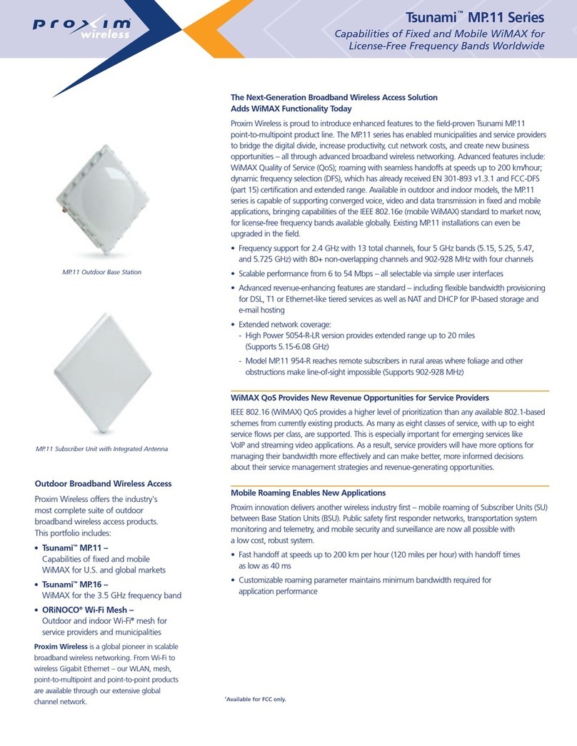 Proxim Antenna Tsunami MP.11 Specifications