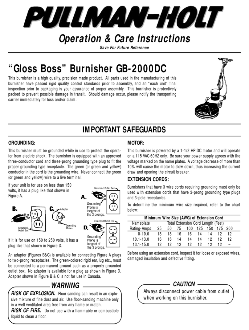 Pullman Holt Gloss Boss GB-2000DC Installation guide Pullman Holt Gloss Boss GB-2000DC Installation guide