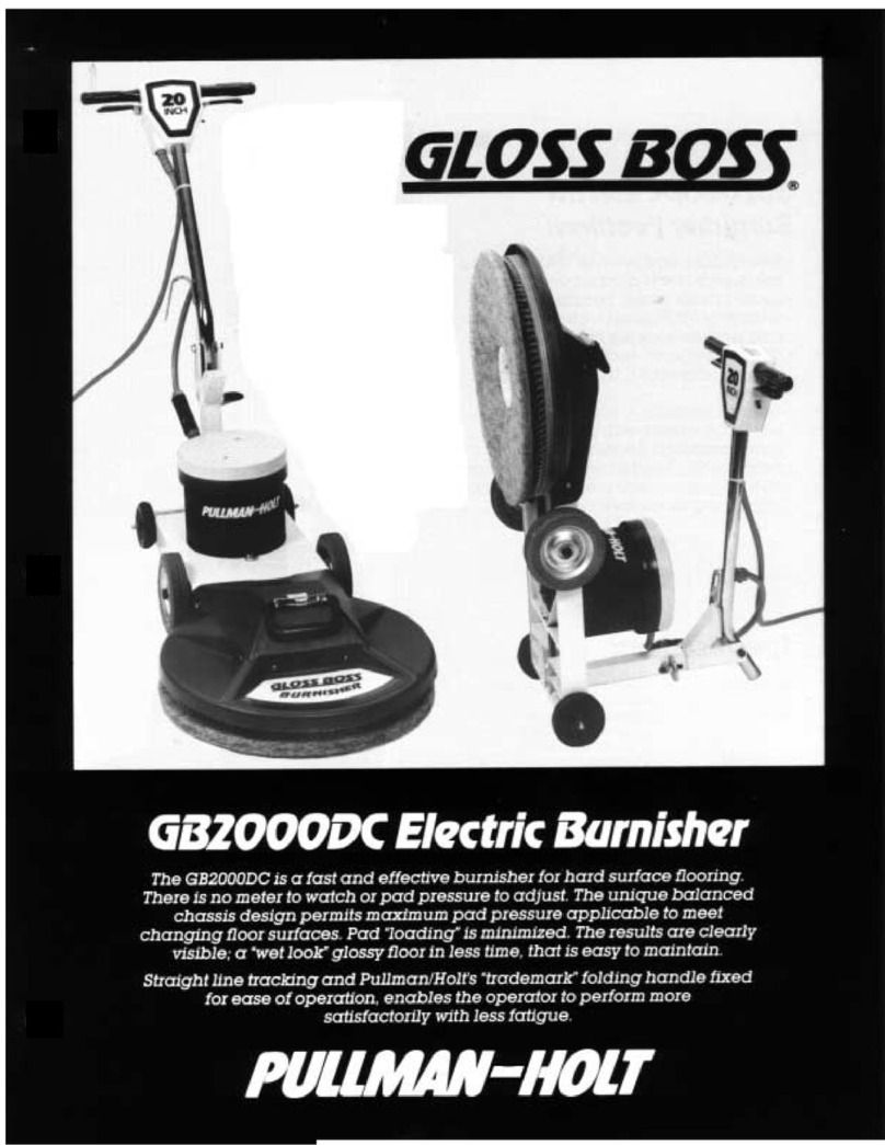 Pullman Holt Gloss Boss GB-2000DC User manual Pullman Holt Gloss Boss GB-2000DC User manual