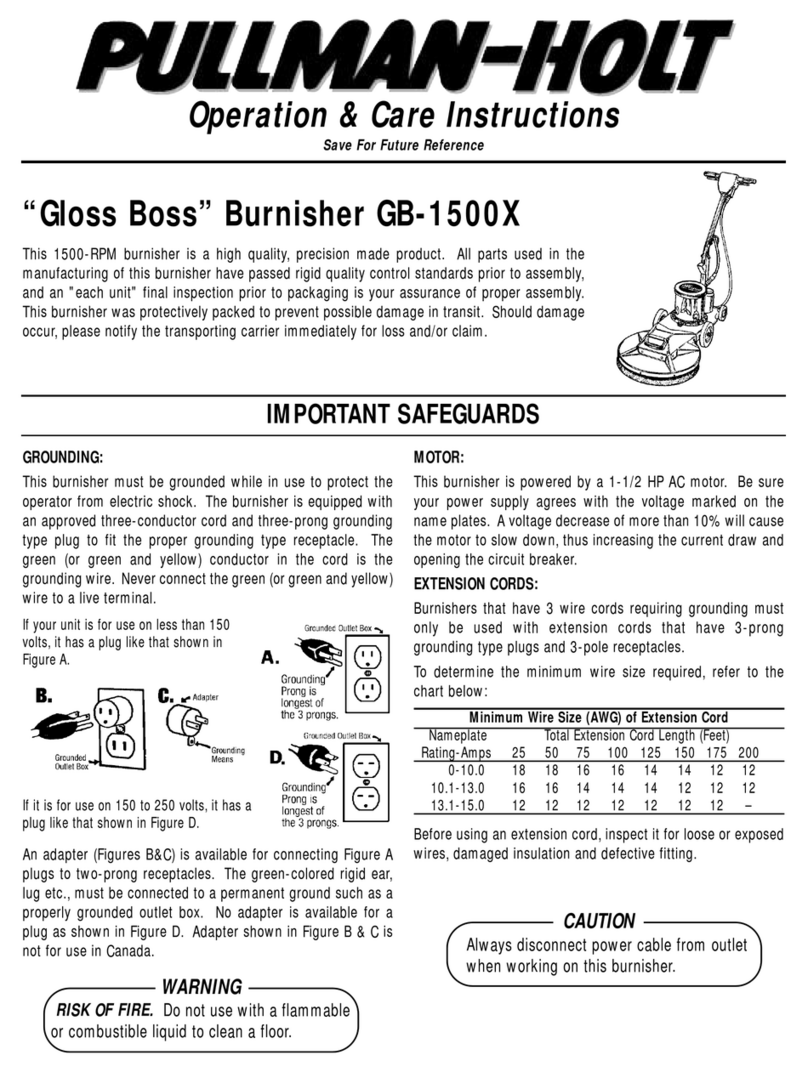 Pullman Holt Gloss Boss GB-1500X Installation guide