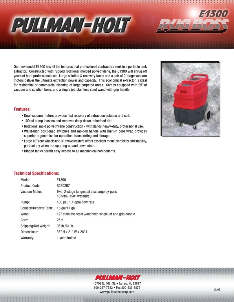 Pullman Holt Rug Boss E1300 User manual Pullman Holt Rug Boss E1300 User manual