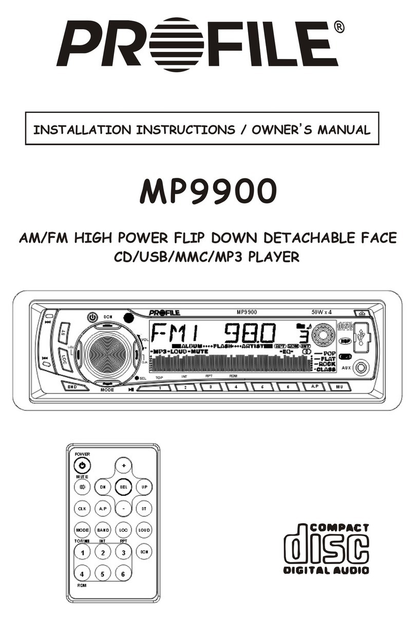 Profile MP9900 Quick start guide Profile MP9900 Quick start guide
