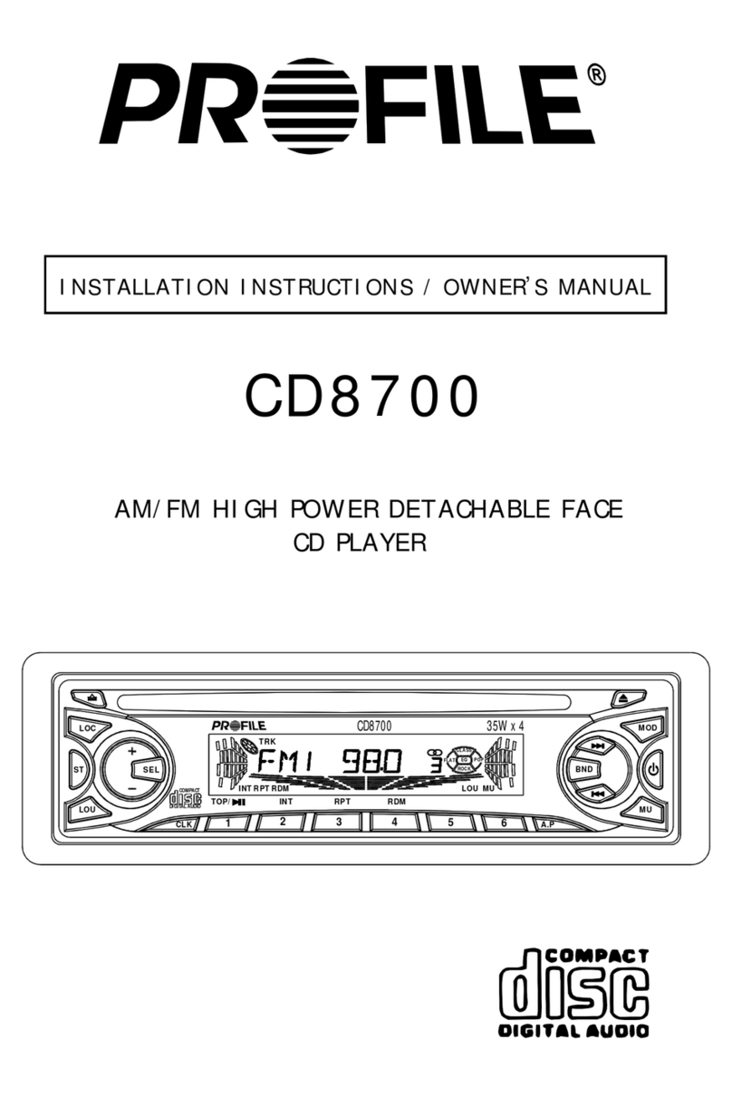 Profile CD8700 Service manual Profile CD8700 Service manual