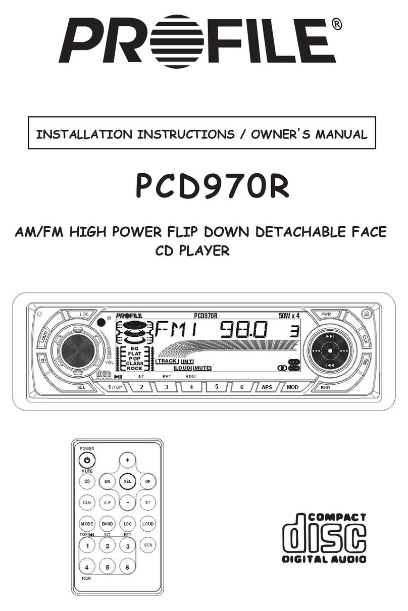 Profile PCD970R Service manual Profile PCD970R Service manual
