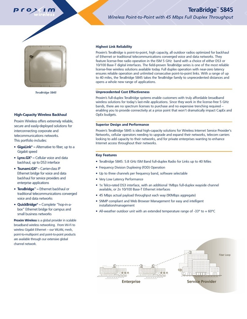 Proxim TeraBridge 5845 Specifications