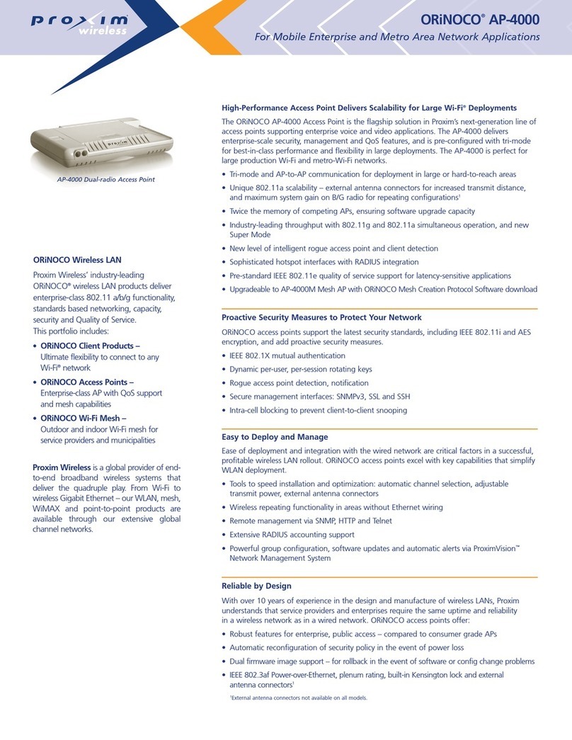 Proxim ORiNOCO AP-4000 User manual