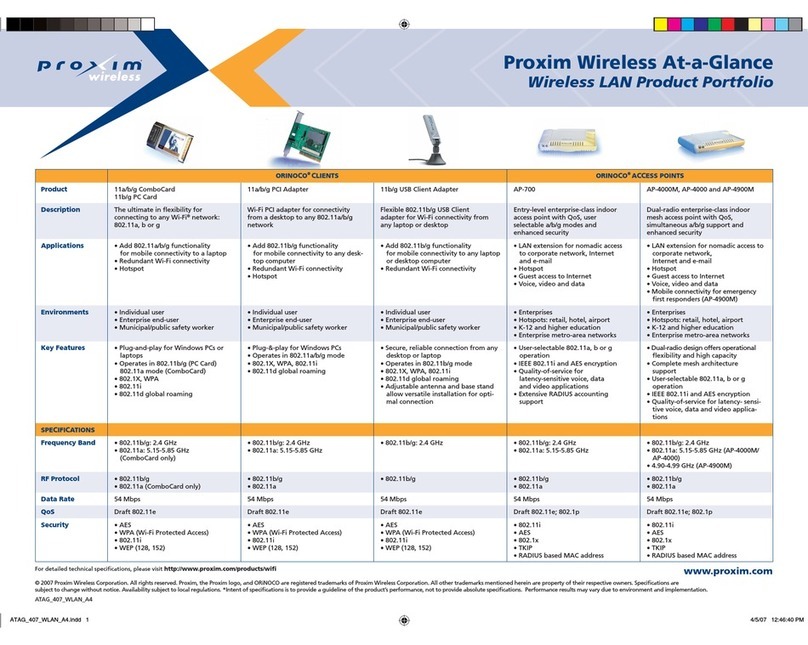 Proxim ORINOCO AP-2000 User manual
