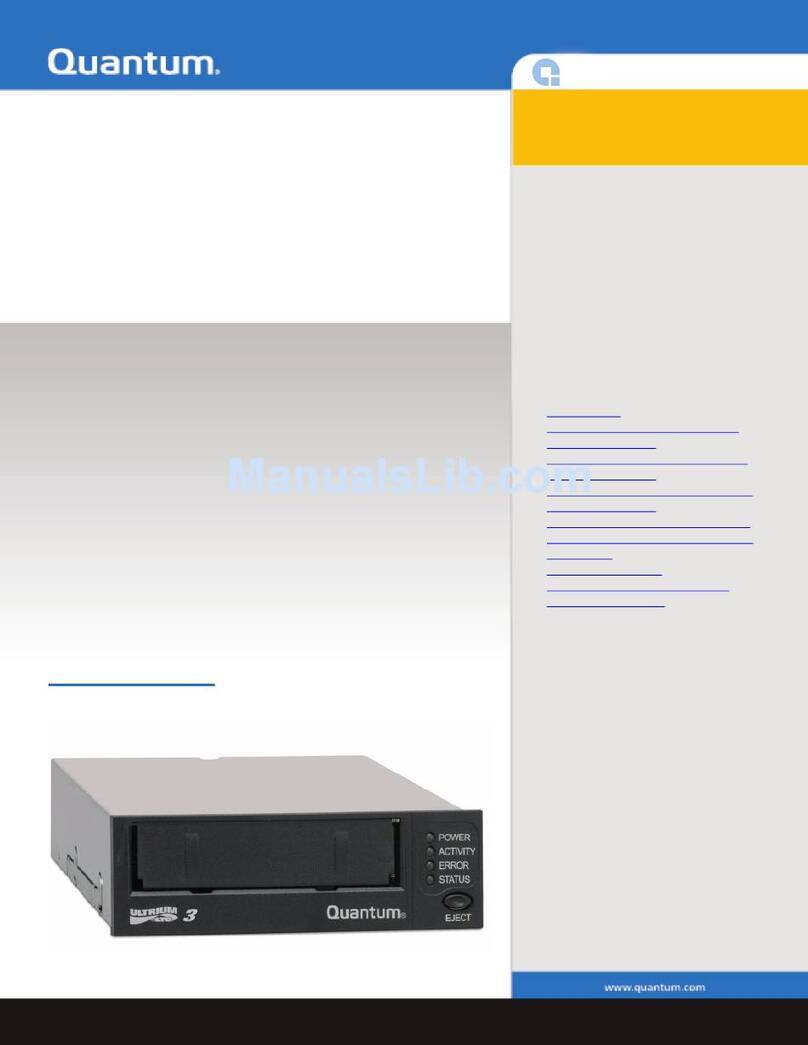 Quantum LTO3 A-Series User manual Quantum LTO3 A-Series User manual