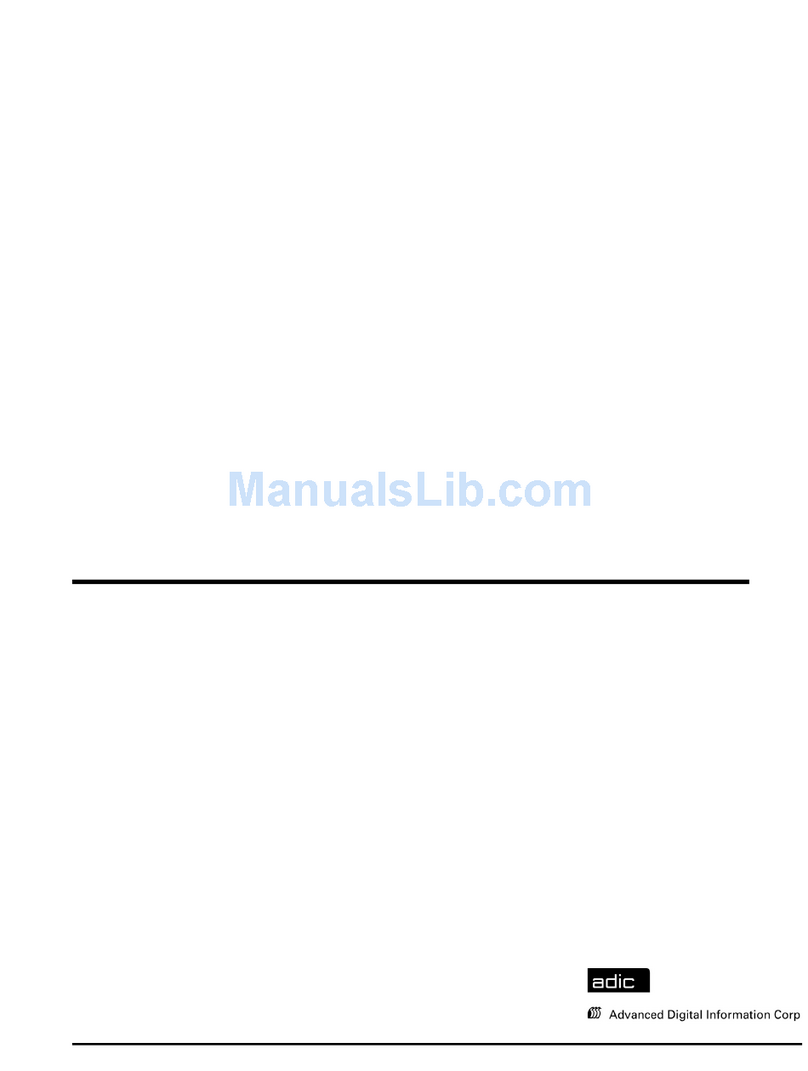 ADIC FastStor LTO User manual