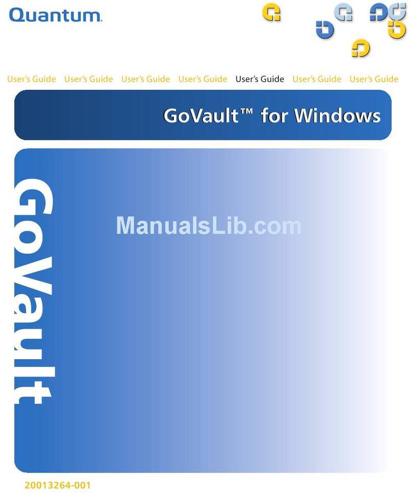Quantum GoVault 40GB User manual