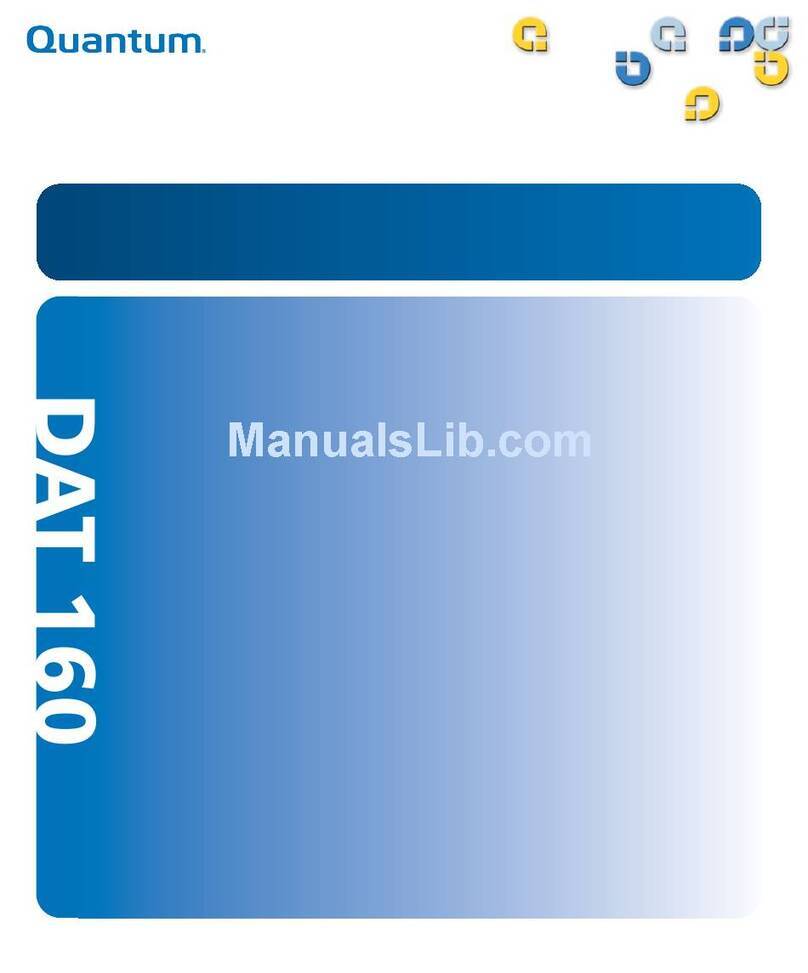 Quantum DAT 160 User manual