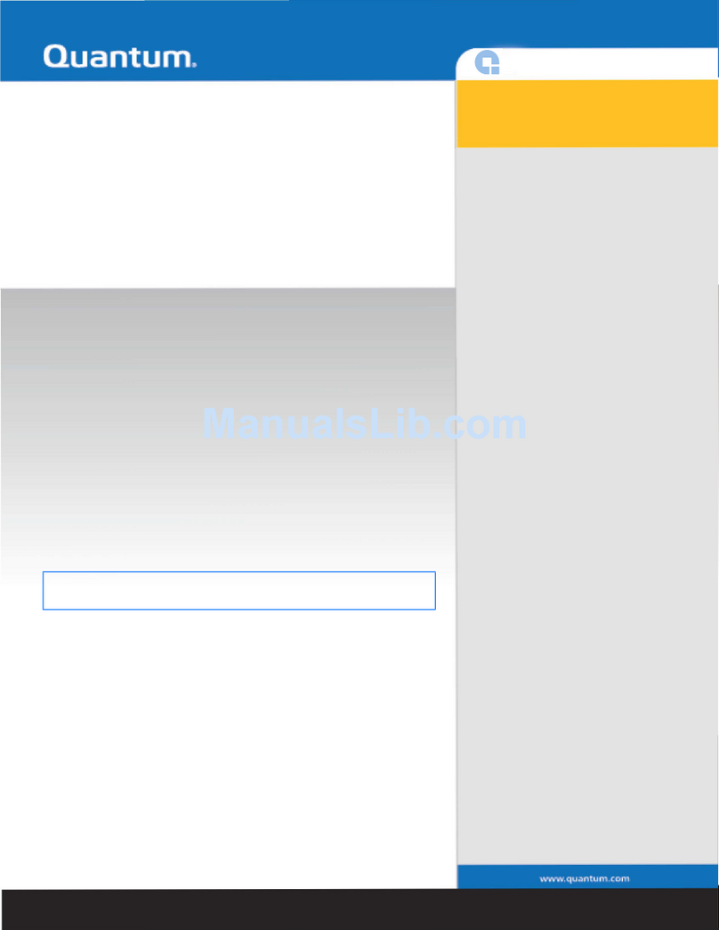 Quantum DAT 160 quick start guide Quantum DAT 160 quick start guide