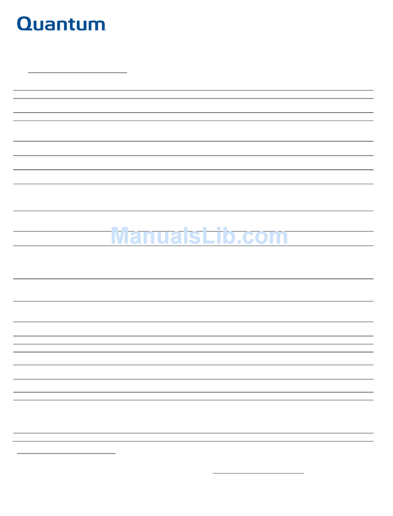 Quantum DX100 Parts list manual Quantum DX100 Parts list manual