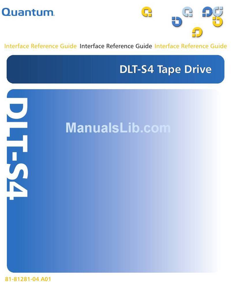 Quantum DLT-S4 User manual Quantum DLT-S4 User manual