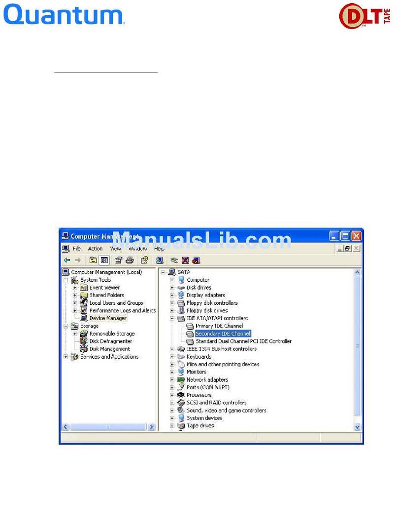 Quantum DLT-V4 Manual