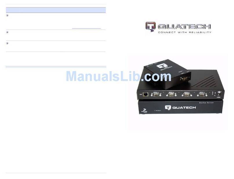 Quatech DSEW-100D User manual