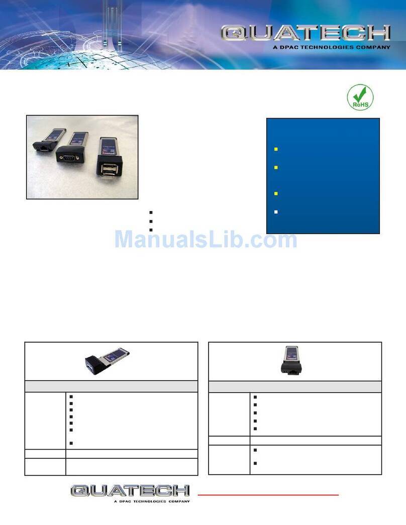 Quatech LANPX-1G User manual