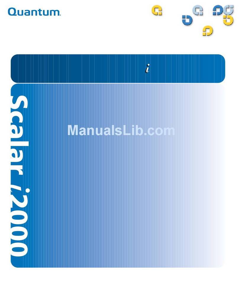 Quantum Scalar i2000 User manual Quantum Scalar i2000 User manual