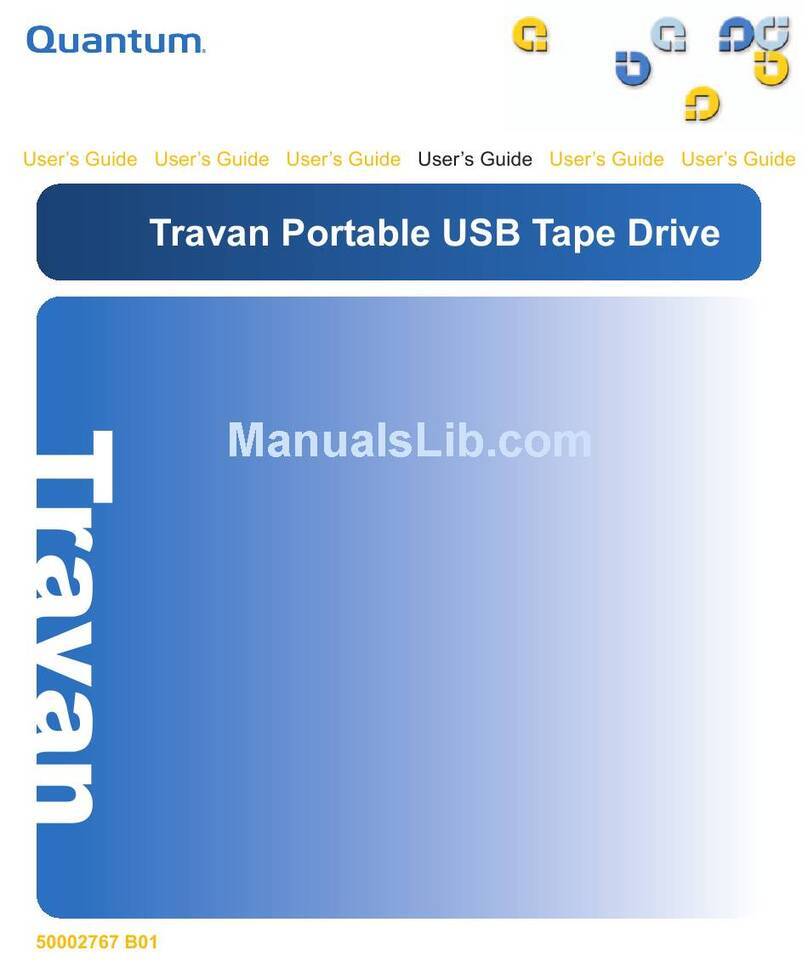 Quantum Travan 20GB user guide