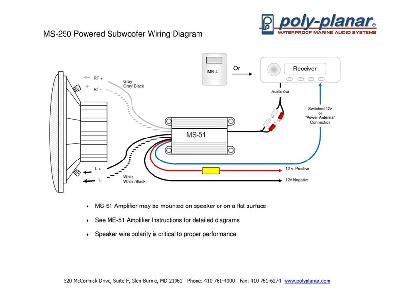 poly-planar MS-250 Wiring diagram