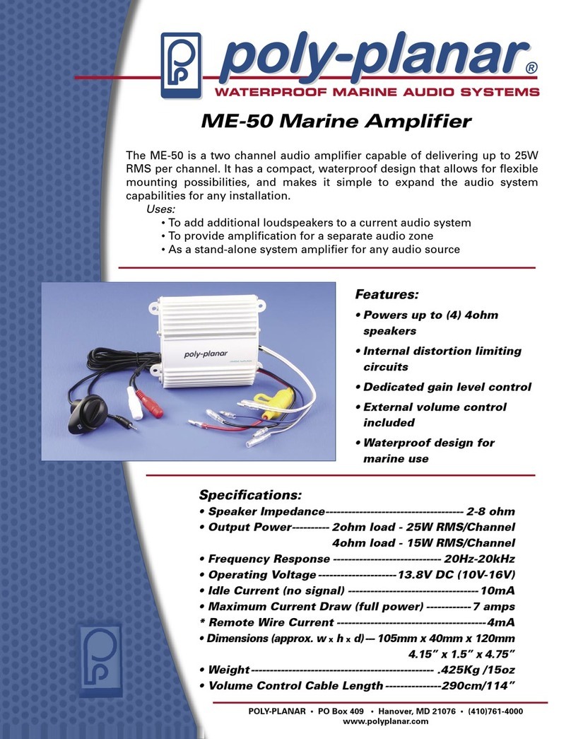 poly-planar ME-50 User manual