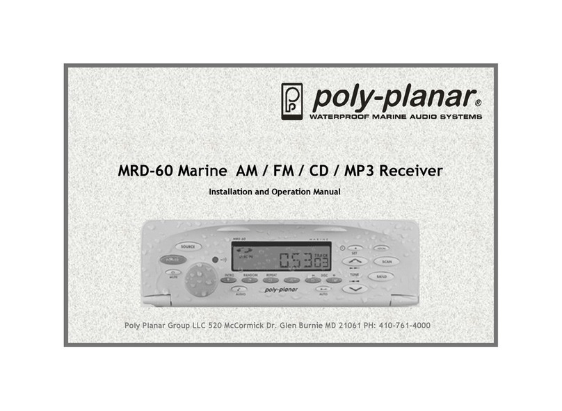 poly-planar MRD-60 Installation and operation manual