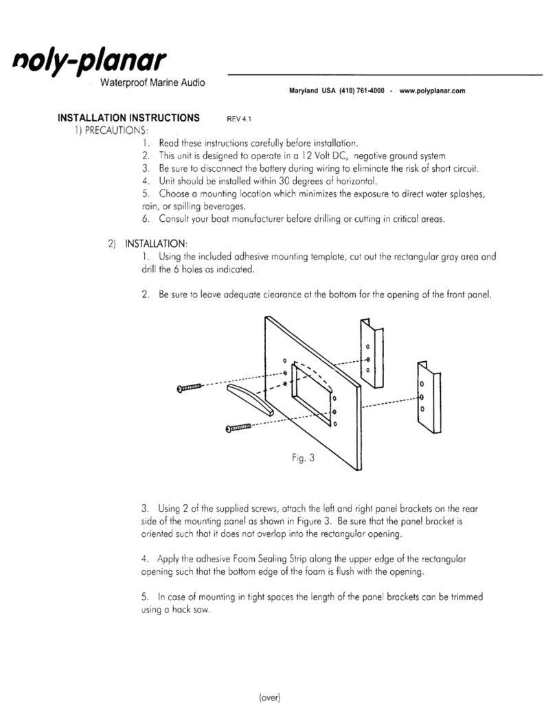 poly-planar MRD-60 User manual